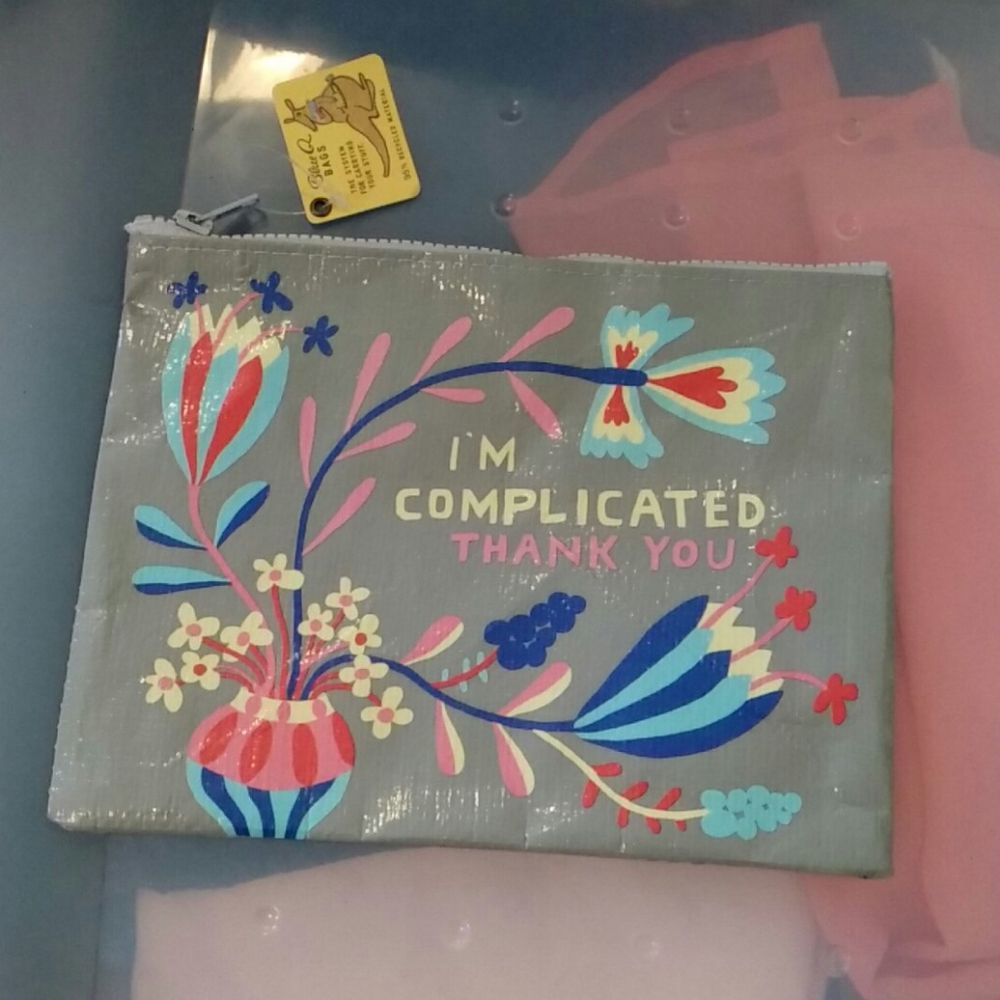 NWT I'm Complicated Bag for makeup, etc.